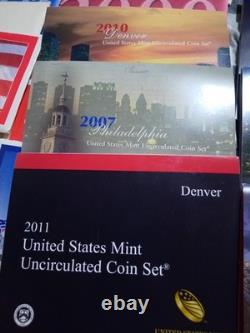 Lot of 20 US Mint Presidential Dollar Proof Sets and 17 Uncirculated Sets