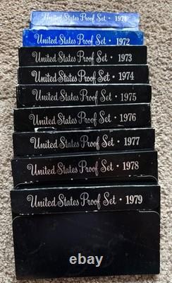 Lot of 28 Proof Sets 1971 thru 1998 COMPLETE