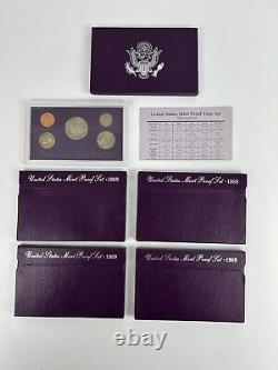 Lot of 34 US Mint State Quarter Proof Sets With COA Mixed Years 1987-2006
