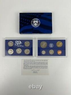 Lot of 34 US Mint State Quarter Proof Sets With COA Mixed Years 1987-2006