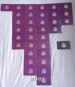 Lot of 34 United States Mint Proof Sets from 1984'85'86'87'88'89'92