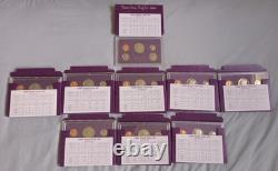 Lot of 34 United States Mint Proof Sets from 1984'85'86'87'88'89'92