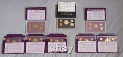 Lot of 34 United States Mint Proof Sets from 1984'85'86'87'88'89'92