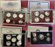 Lot Of 3 State Quarters Silver Proof Sets + 1994 Silver Proof Set In Ogp Zc
