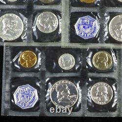 Lot of (5) 1958 Silver Proof Sets No Envelopes / Some Coins Toned or Spots