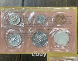 Lot of (5) 1964 United States Mint Proof Set 90% Silver 25 Coins with Envelopes