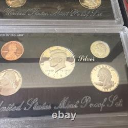 Lot of 5 3 U. S. Silver Proof Sets -(1993 1997 1998) & 2 Proof Sets (1976, 1979)