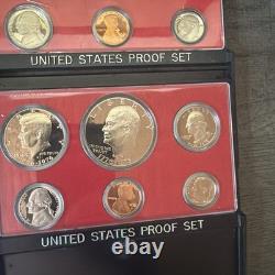 Lot of 5 3 U. S. Silver Proof Sets -(1993 1997 1998) & 2 Proof Sets (1976, 1979)