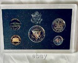 Lot of 5-US Mint Silver Proof Sets With C. O. A and Black Box-1992,'94,'95,'97, 98