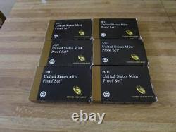 Lot of 6 2011 Proof Sets