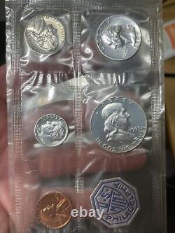 Lot of (6) 90% Silver US Proof Sets 1955-1961-1962-1963 -1964-1965 SEALED UNOPEN