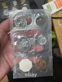 Lot of (6) 90% Silver US Proof Sets 1955-1961-1962-1963 -1964-1965 SEALED UNOPEN