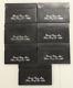 Lot Of 7 United States 90% Silver Proof 5 Coin Black Box Sets 1992-1998