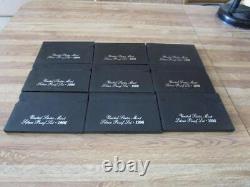 Lot of 9 1996 Silver Proof Sets