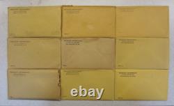 (Lot of 9) US Mint 1956 thru 1964 Silver Proof Sets with Envelopes/COAs