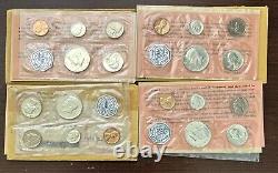 Lot of Four (4) 1964 US Proof Sets in Original Packaging 90% Silver