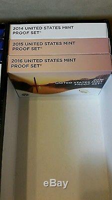 Lot of Proof Sets 1955-2016 US Mint Proof Sets Silver 61 Years
