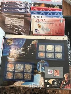 MASSIVE LOT of Hundreds of U. S. PROOF and Mint Coin Sets withLots of Silver