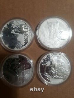 Marvel Tuvalu 8 coin Marvel set. 9999 1 oz Silver