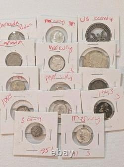 Massive Estate Collection Hoard 1400+ Coins 50+ Stamps Paper Money Proof Sets