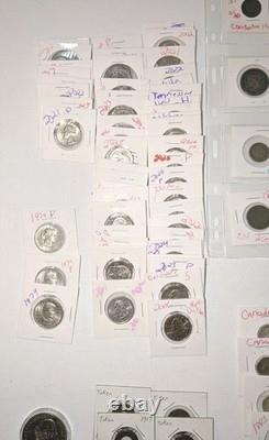 Massive Estate Collection Hoard 1400+ Coins 50+ Stamps Paper Money Proof Sets