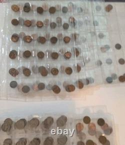 Massive Estate Collection Hoard 1400+ Coins 50+ Stamps Paper Money Proof Sets