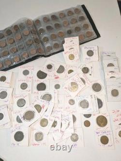 Massive Estate Collection Hoard 1400+ Coins 50+ Stamps Paper Money Proof Sets