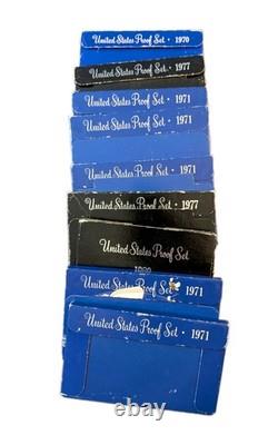 Massive Estate Collection Hoard 1400+ Coins 50+ Stamps Paper Money Proof Sets