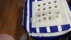 Mixed lot of proof coins halves, quarters, dimes, nickels, cents, 108 coins