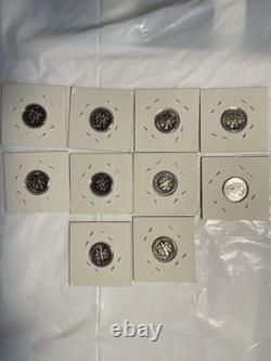 Mixed lot of proof coins halves, quarters, dimes, nickels, cents, 108 coins