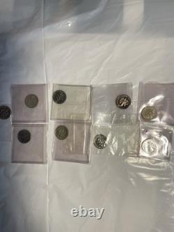 Mixed lot of proof coins halves, quarters, dimes, nickels, cents, 108 coins