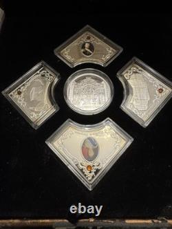 Monuments Of Odessa. Set of FIVE (5) Silver Proof Coins + Box & Certificate 2012