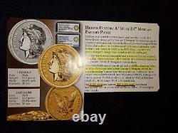 Morgan Gold Silver Proof Set, Ultra Rare Complete Set, Serious Collectors Only