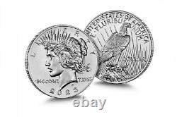 Morgan Peace Dollar 2023 Two Coin Reverse Proof Set New in Box SAN FRANCISCO (S)
