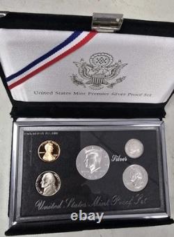 Ms0597sxscfo U. S. Mint 5 Coin Year 1997-s Premier Silver Proof Set Fresh All Ogp Ms0597sxscfo U. S. Mint 5 Coin Year 1997-s Premier Silver Proof Set Fresh All Ogp