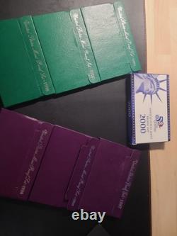 Multiple Year US Mint Proof Sets 7 Years