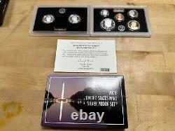 NEW LOT of (4) 2021 S US Mint 99.9% SILVER PROOF Sets Original Package COA