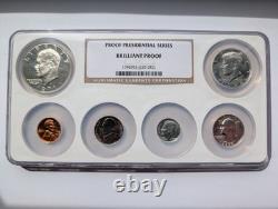 NGC Proof Presidential Series Brilliant Proof Set 1964-1971 90% Silver