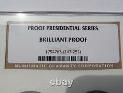 NGC Proof Presidential Series Brilliant Proof Set 1964-1971 90% Silver