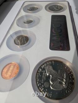 NGC Proof Presidential Series Brilliant Proof Set 1964-1971 90% Silver