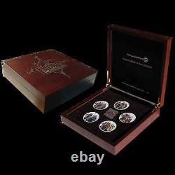 New Zealand 2013 Silver Proof Coin Set- Hobbit Coins Desolation of Smaug
