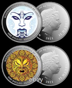 New Zealand- 2021 Silver Proof Coin Set Whanau Marama Family of Lights