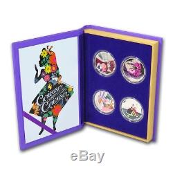 Niue -2018- Silver $2 Proof Coin Set- 4 x 1 OZ Alice in Wonderland