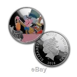 Niue -2018- Silver $2 Proof Coin Set- 4 x 1 OZ Alice in Wonderland