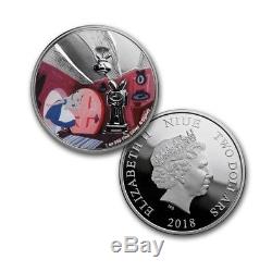 Niue -2018- Silver $2 Proof Coin Set- 4 x 1 OZ Alice in Wonderland