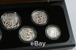Number 0001 1966 Australian Decimal Pattern Silver Proof 5 Coin Set