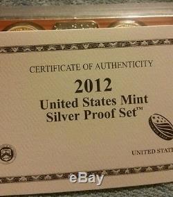 Official US Mint 2012-S SILVER 14-coin Silver Proof Set Silver