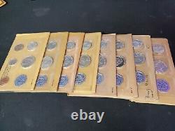 One (1) Full Set Of 1957-1964 Silver Proof Sets With OGP lot of 8! BA1