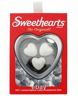 PAMP 30 Gram Silver Sweethearts Set GEM Reverse Proof PRESALE