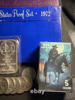 PROOFS AND MORE 5 US Proof Sets (Various Years) 5 Copper Round Silver $! $